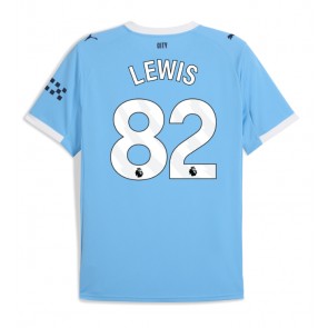 Manchester City Rico Lewis #82 Hjemmebanetrøje 2025-26 Kortærmet